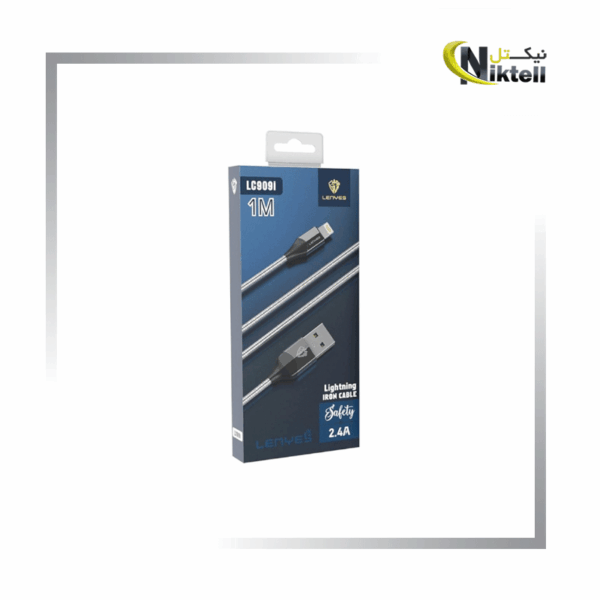 کابل شارژ usb به لایتنینگ Lenyes فلزی مدل LC909i