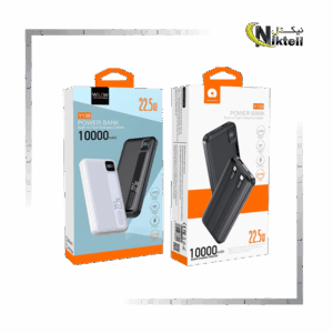 پاوربانک 10000 میلی آمپر WUW Y139 با طراحی باریک و دو پورت خروجی