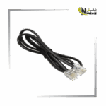 سیم تلفن ۳ متری با کانکتور استاندارد برای اتصال تلفن ثابت به پریز