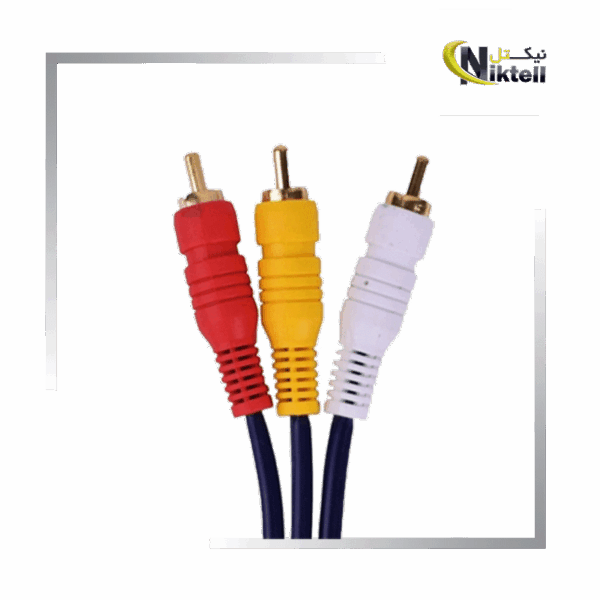 کابل ۳ فیش تلویزیون برای انتقال تصویر و صدا بین دستگاه‌های صوتی و تصویری