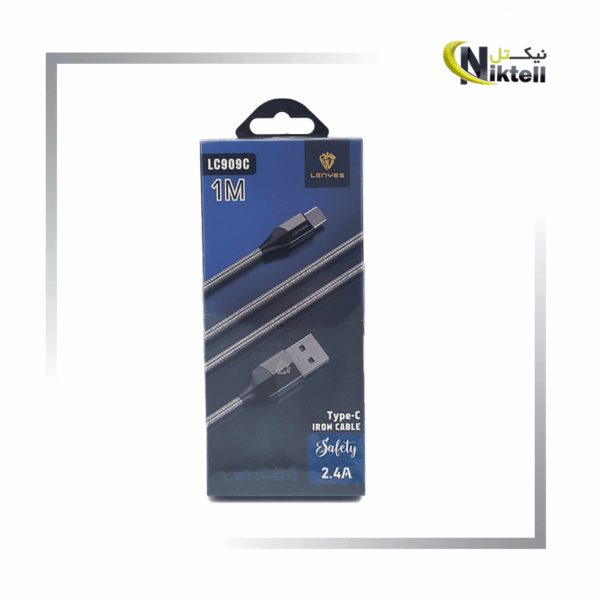 کابل شارژ تایپ C فلزی لنیس مدل LC909C