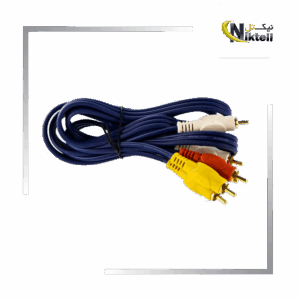 کابل ۳ فیش تلویزیون برای انتقال تصویر و صدا بین دستگاه‌های صوتی و تصویری