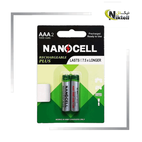 باتری نیم قلم شارژی NANOCELL با قابلیت شارژ مجدد برای استفاده طولانی‌مدت