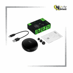 تصویر هندزفری QCY مدل T13 ANC 2 با طراحی سبک و پشتیبانی از حذف نویز فعال، مناسب برای مکالمه و موسیقی.