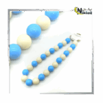 بند موبایل مهره‌ای رنگارنگ مناسب گوشی موبایل با طراحی فانتزی