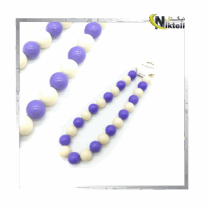 بند موبایل مهره‌ای رنگارنگ مناسب گوشی موبایل با طراحی فانتزی