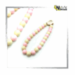 بند موبایل مهره‌ای رنگارنگ مناسب گوشی موبایل با طراحی فانتزی