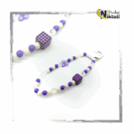 بند موبایل مهره‌ای رنگارنگ مناسب گوشی موبایل با طراحی فانتزی