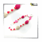 بند موبایل مهره‌ای رنگارنگ مناسب گوشی موبایل با طراحی فانتزی