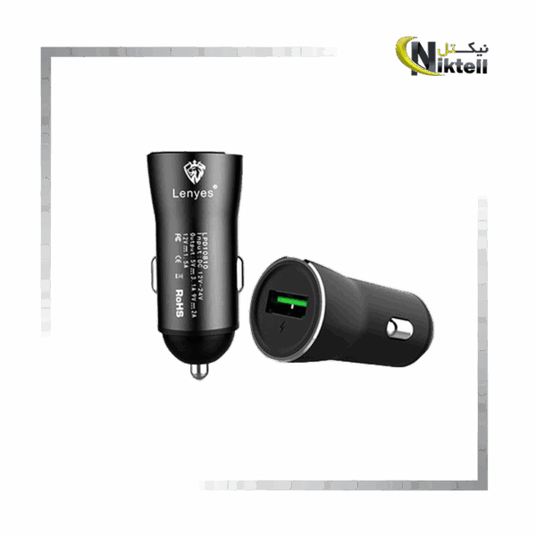 فندکی لنیس فست CA-827 با شارژ سریع و دو پورت USB مناسب خودرو