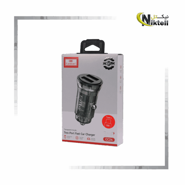 شارژر فندکی 24w ارلدام لایتنینگ مدل cc24
